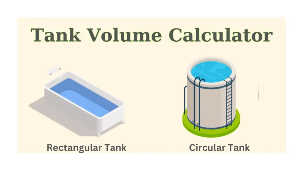 Circular And Rectangular Tank Volume Calculator
