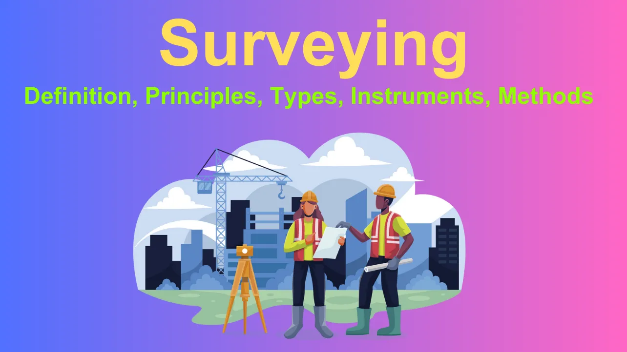 Surveying: Definition, Principles, Types, Instruments, Methods